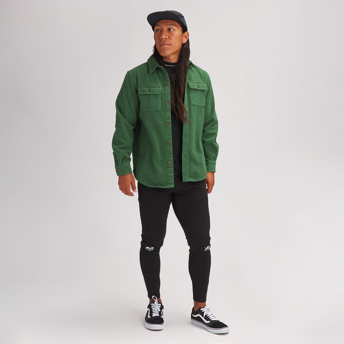 WHITESPACE Heavy Duty Flannel Shirt - Men's Green, XXL