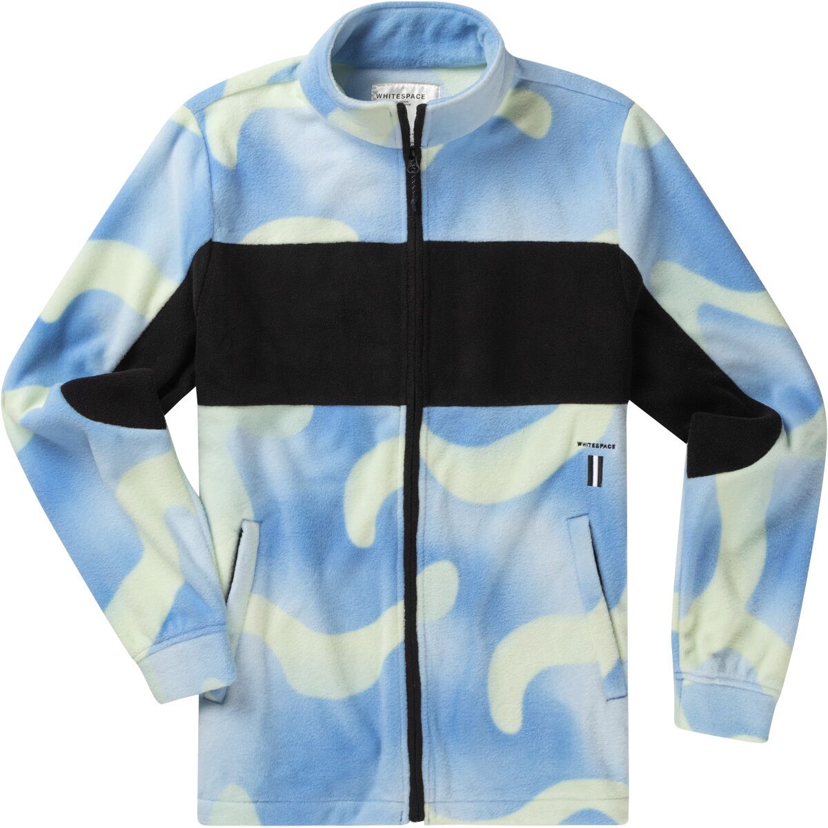 WHITESPACE WHITESPACE Apres Polar Fleece Jacket - Men's Faded Camo Blue/Black, M
