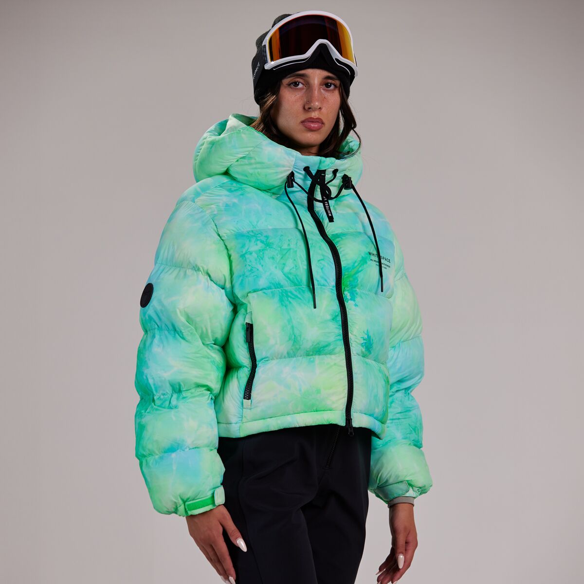Off-White Arrows tie-dye ski jacket - Purple