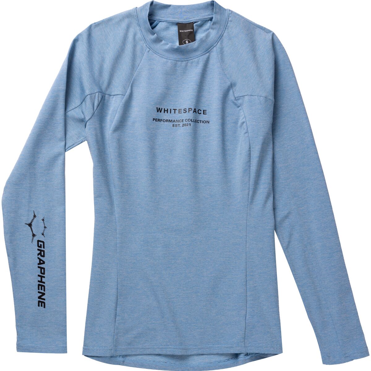 WHITESPACE WHITESPACE Graphene Mock Neck Baselayer Top - Women's Placid Blue, L