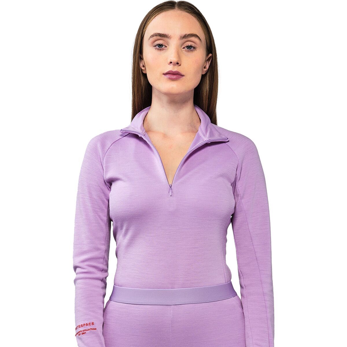 Image of WHITESPACE Merino Mock Neck Top - Women's Lilac Purple, L