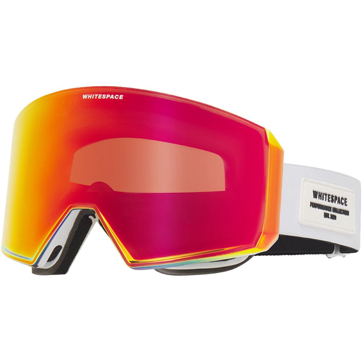 Image of WHITESPACE SWPro Mag Shield Goggles White/Midnight Black/Amber, One Size