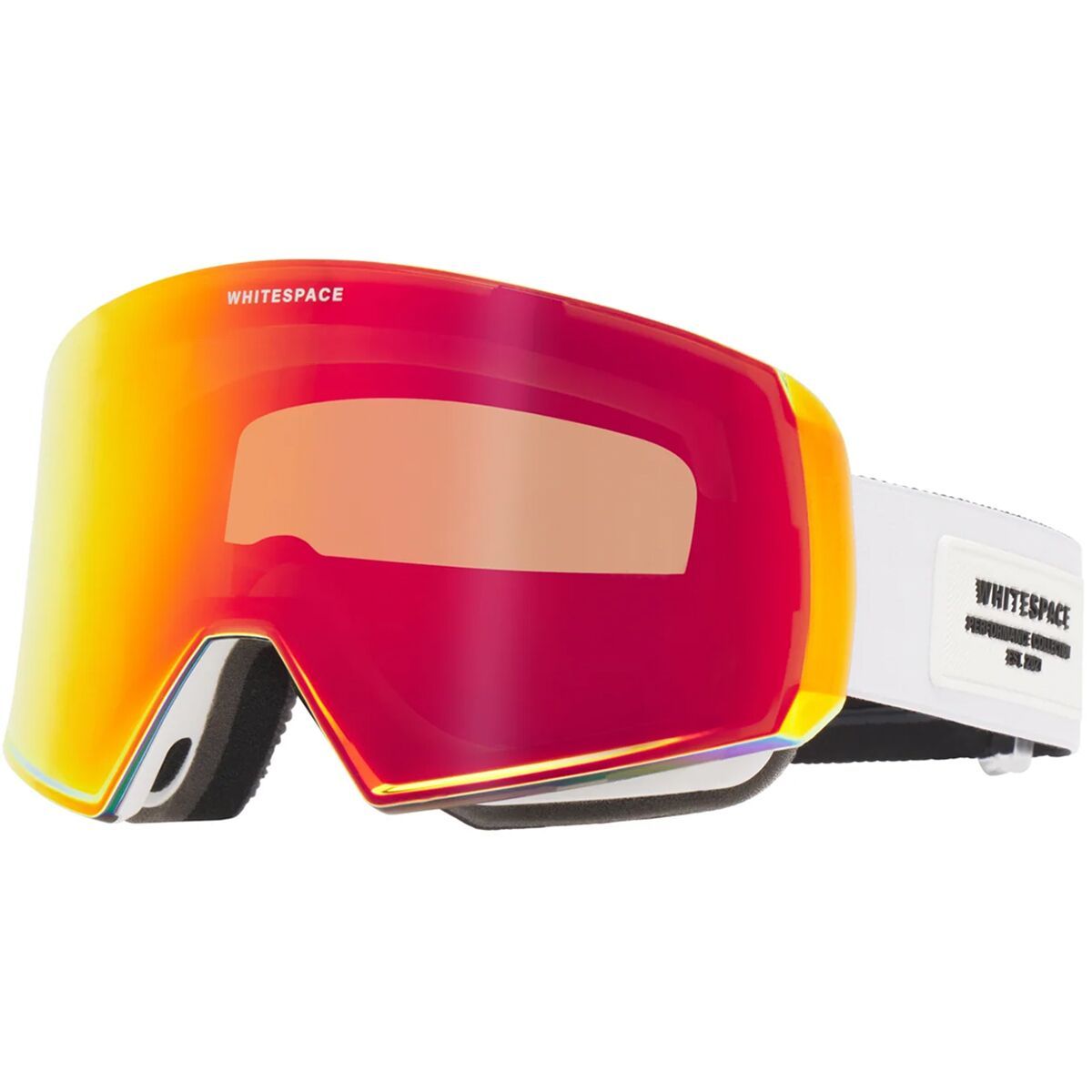 WHITESPACE MD Icon Goggles White/Fire Lens, One Size