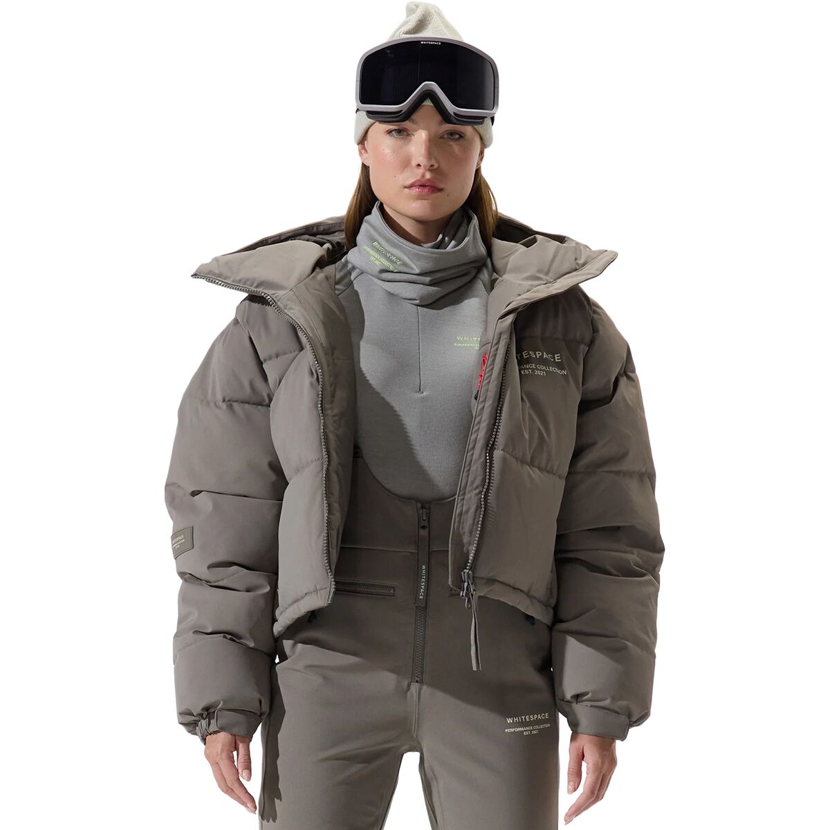 Image of WHITESPACE Cropped Puffer Jacket - Women's Falcon, S