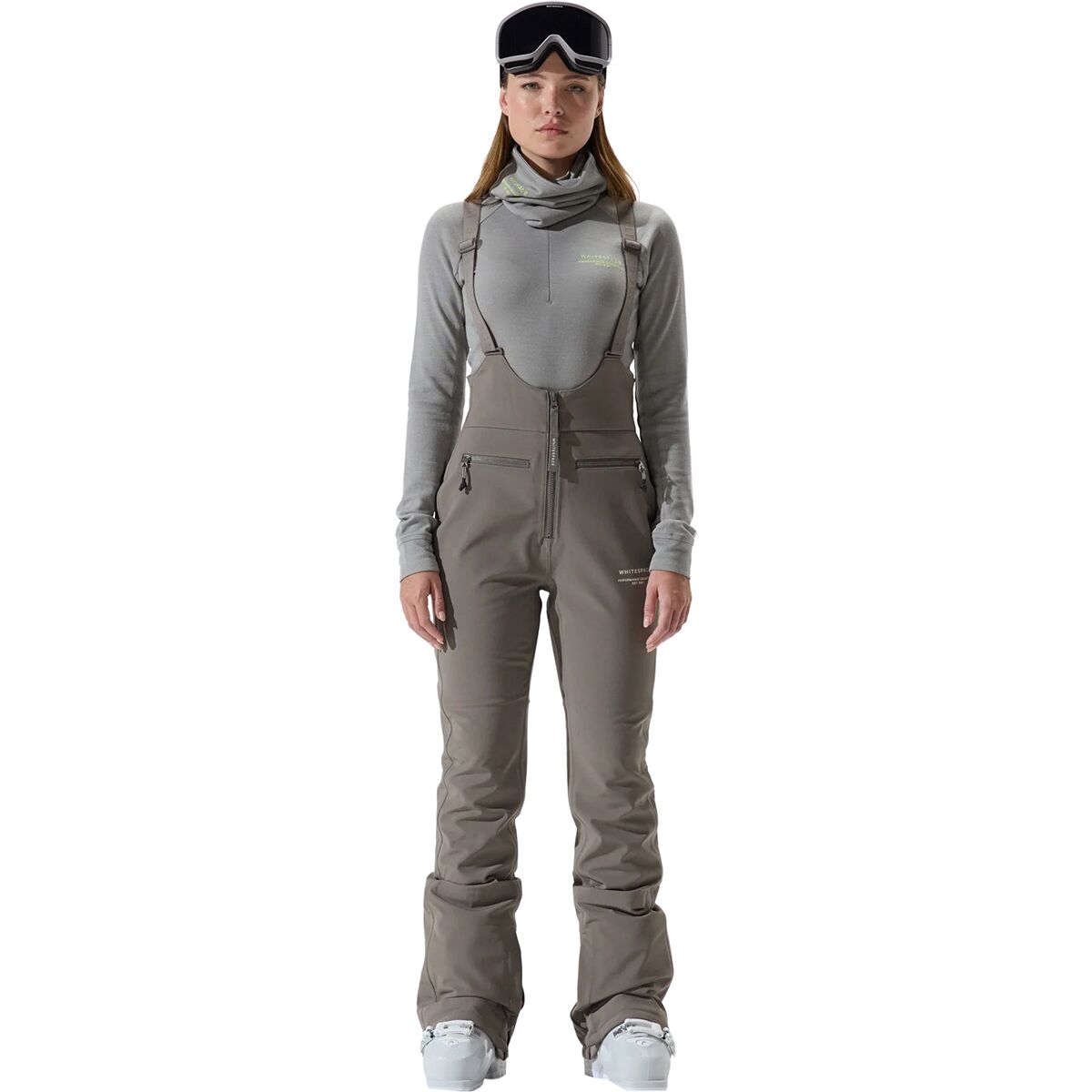 Image of WHITESPACE High Waisted Riding Bib Pant - Women's Falcon, S
