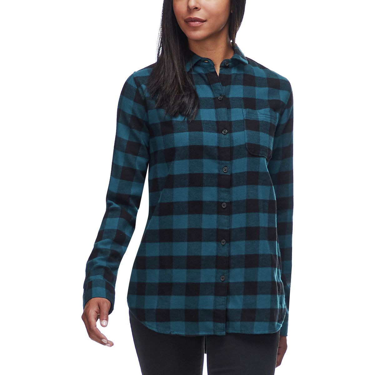Woolrich Eco Rich Pemberton Boyfriend Shirt - Women's Forest Blue, S