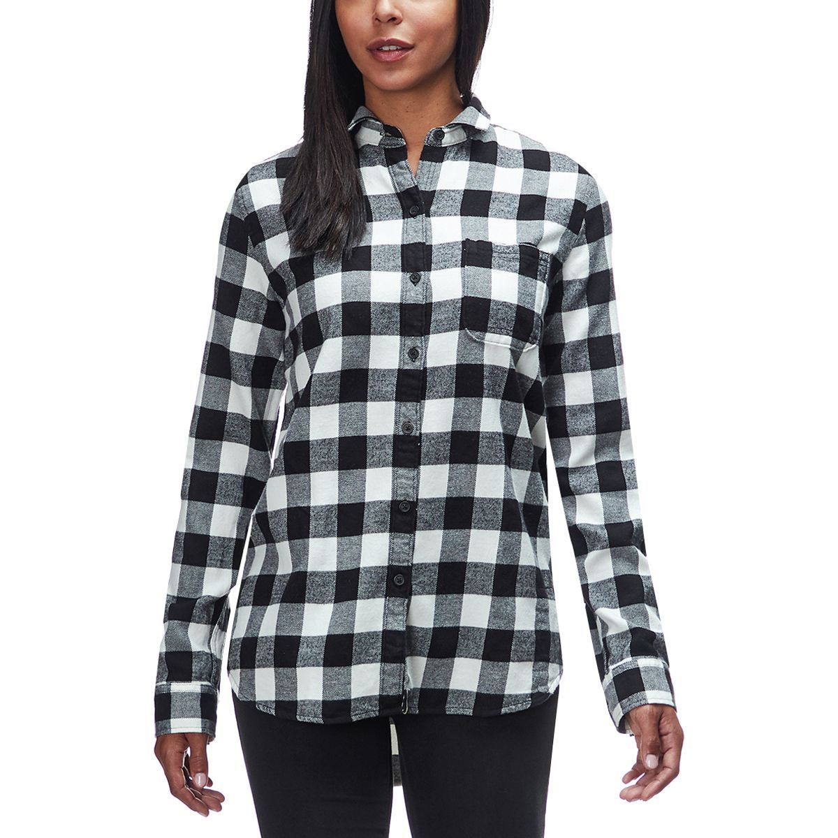 Woolrich Eco Rich Pemberton Boyfriend Shirt - Women's Ivory Check, XXL