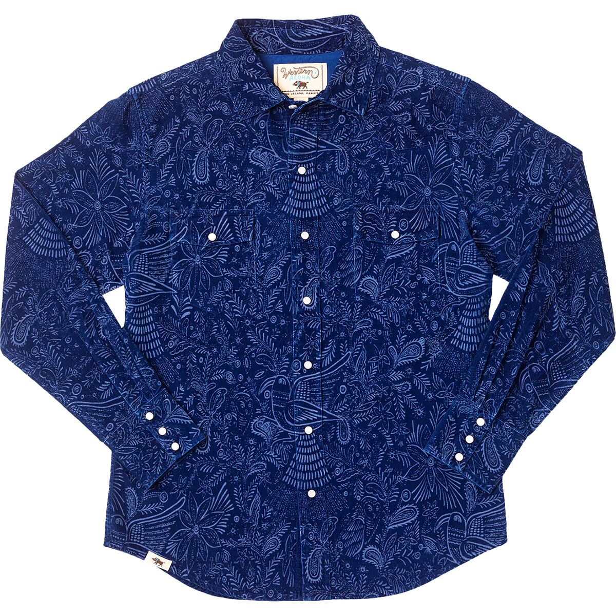Western Aloha Western Aloha Iiwi Corduroy Western Shirt - Men's Blue, S