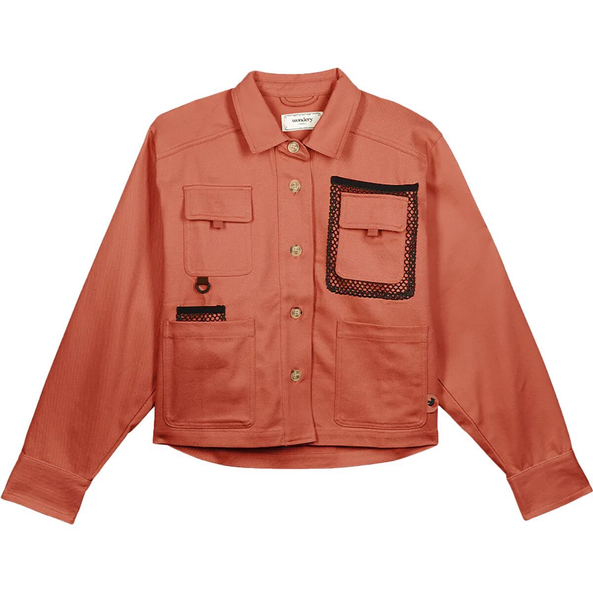 Image of Wondery Ryan Cargo Shirt Jacket - Women's Coral, XL
