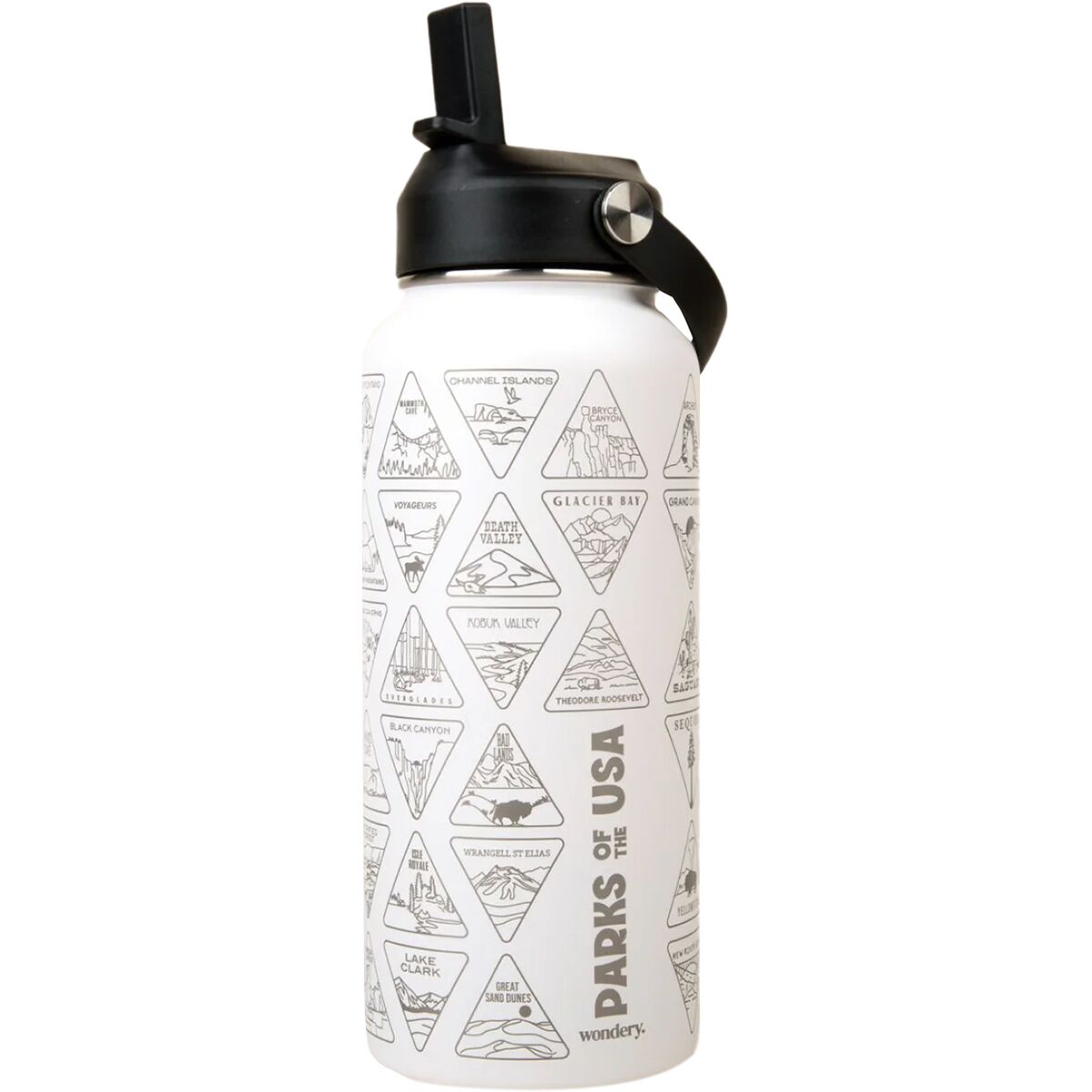 Wondery Parks of the USA Bucket List Bottle White