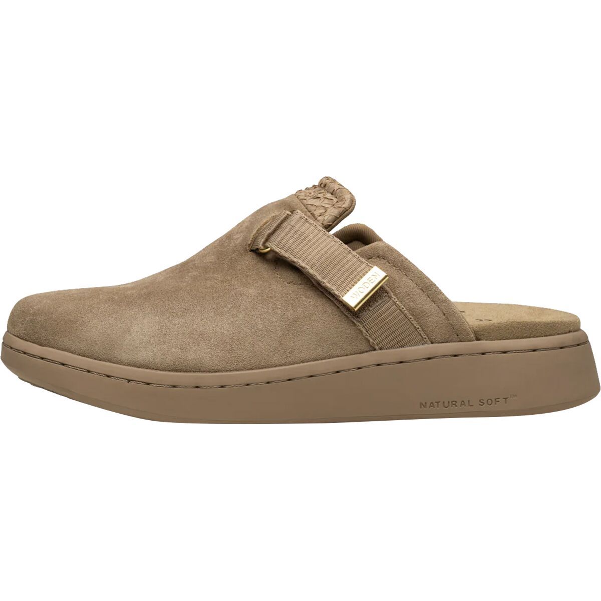 Woden Vega Suede Clog - Women's Silver Mink, 41