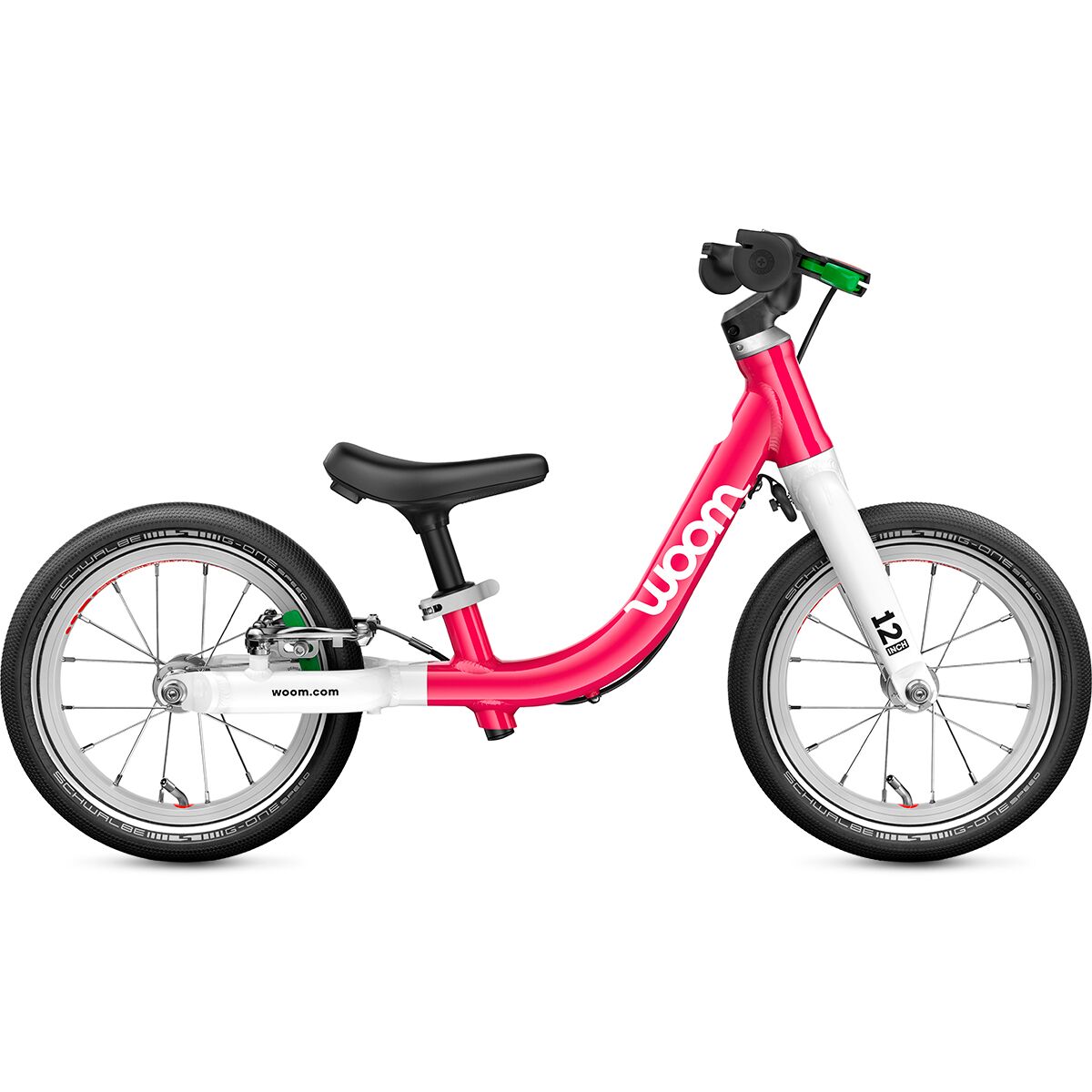 Image of Woom GO 1 12in Balance Bike - Toddlers' Hot Pink, One Size