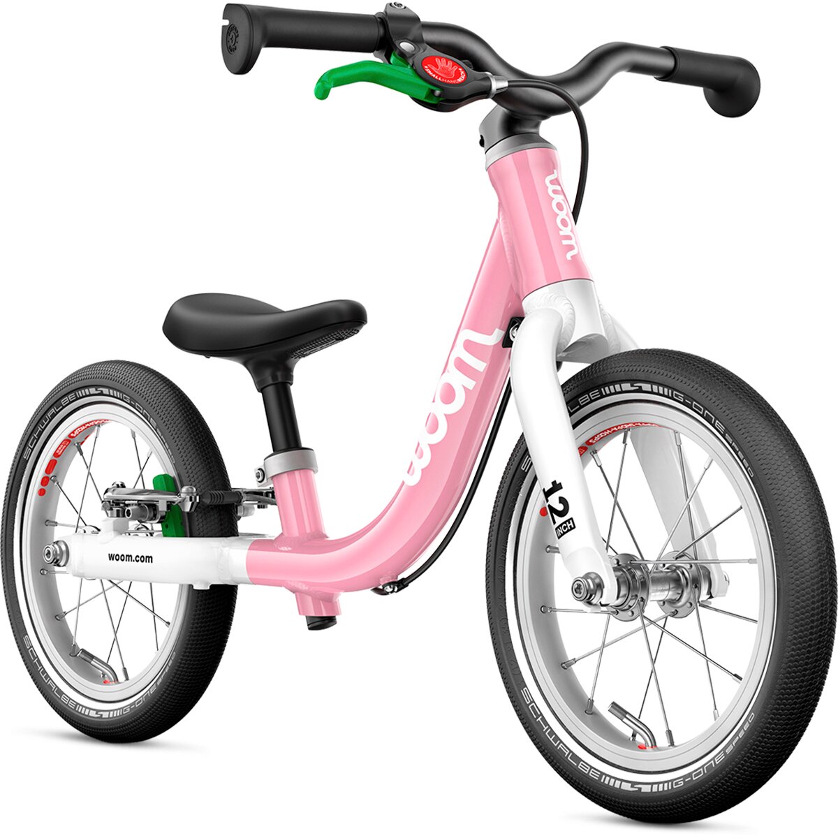 Image of Woom GO 1 12in Balance Bike - Toddlers' Powder Pink, One Size