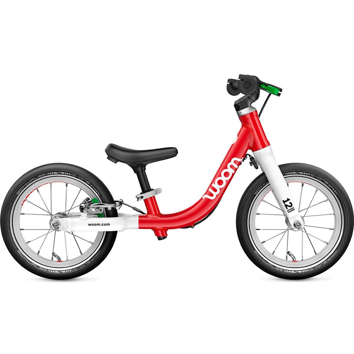 Image of Woom GO 1 12in Bike - Kids' Woom Red, One Size