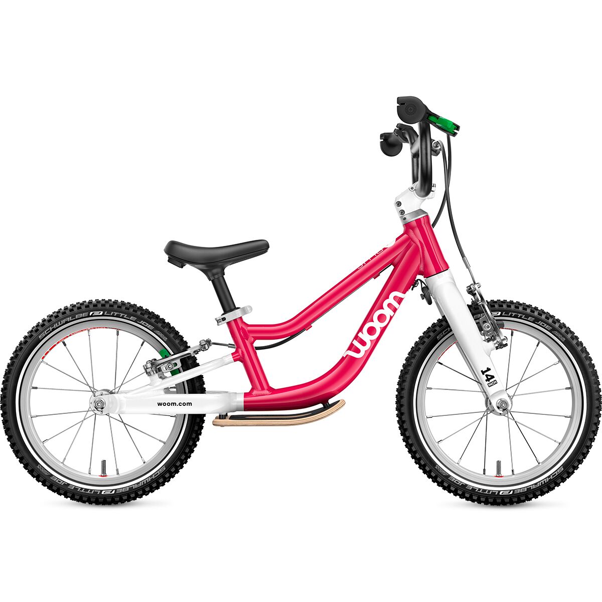 Image of Woom GO 1 Plus 14in Balance Bike - Kids' Hot Pink, One Size