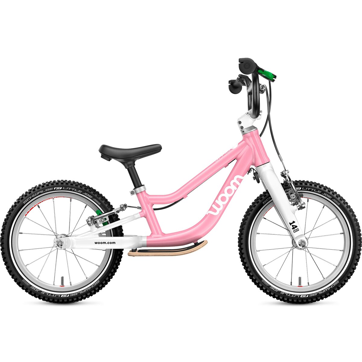 Image of Woom GO 1 Plus 14in Balance Bike - Kids' Powder Pink, One Size