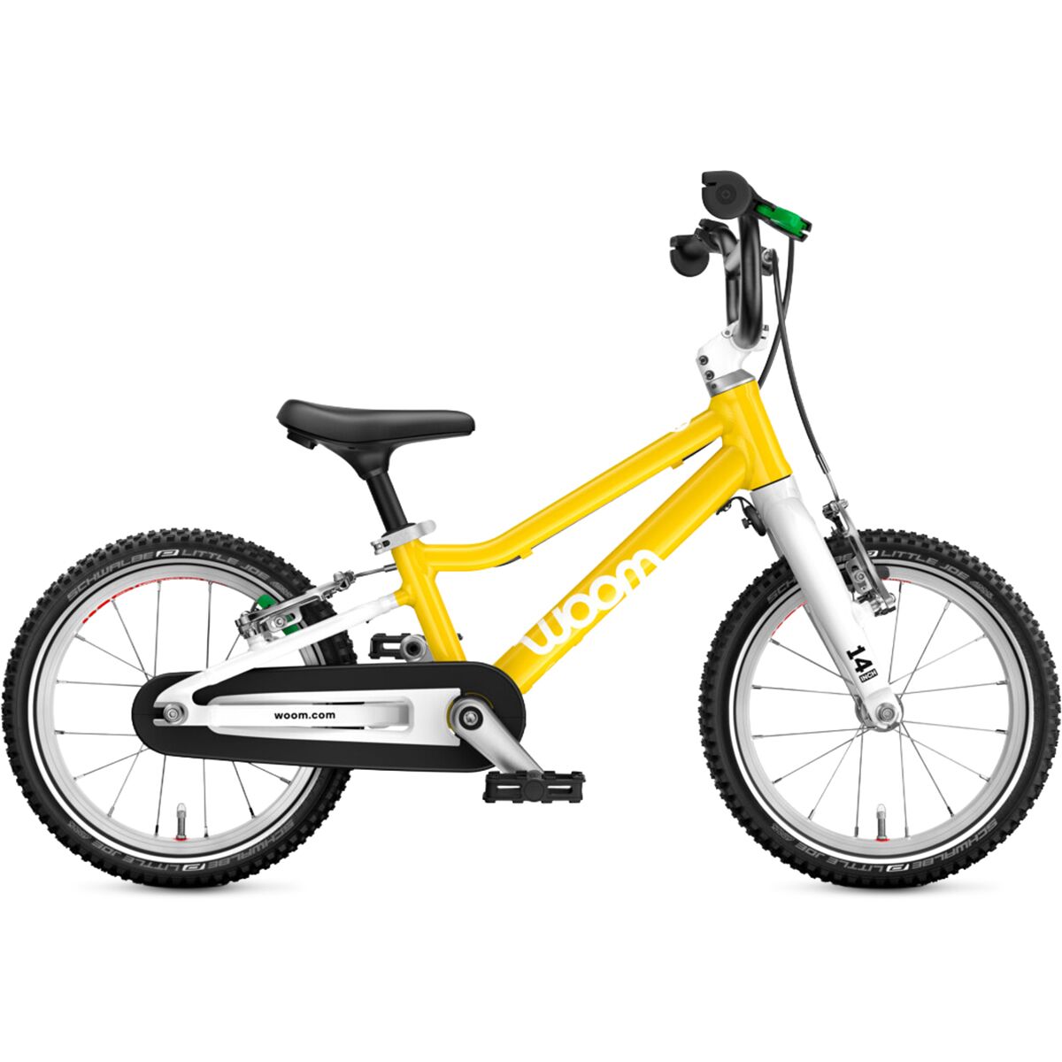 Image of Woom GO 2 14in Bike - Kids' Vibrant Yellow, One Size