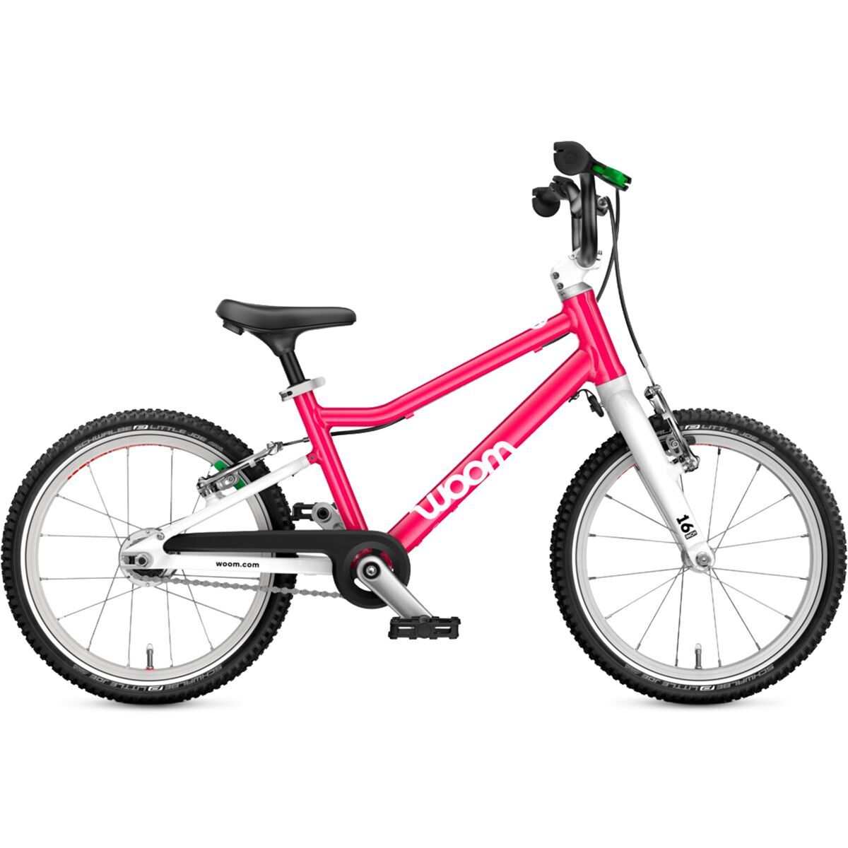 Image of Woom GO 3 Automagic 16in Bike - Kids' Hot Pink, One Size