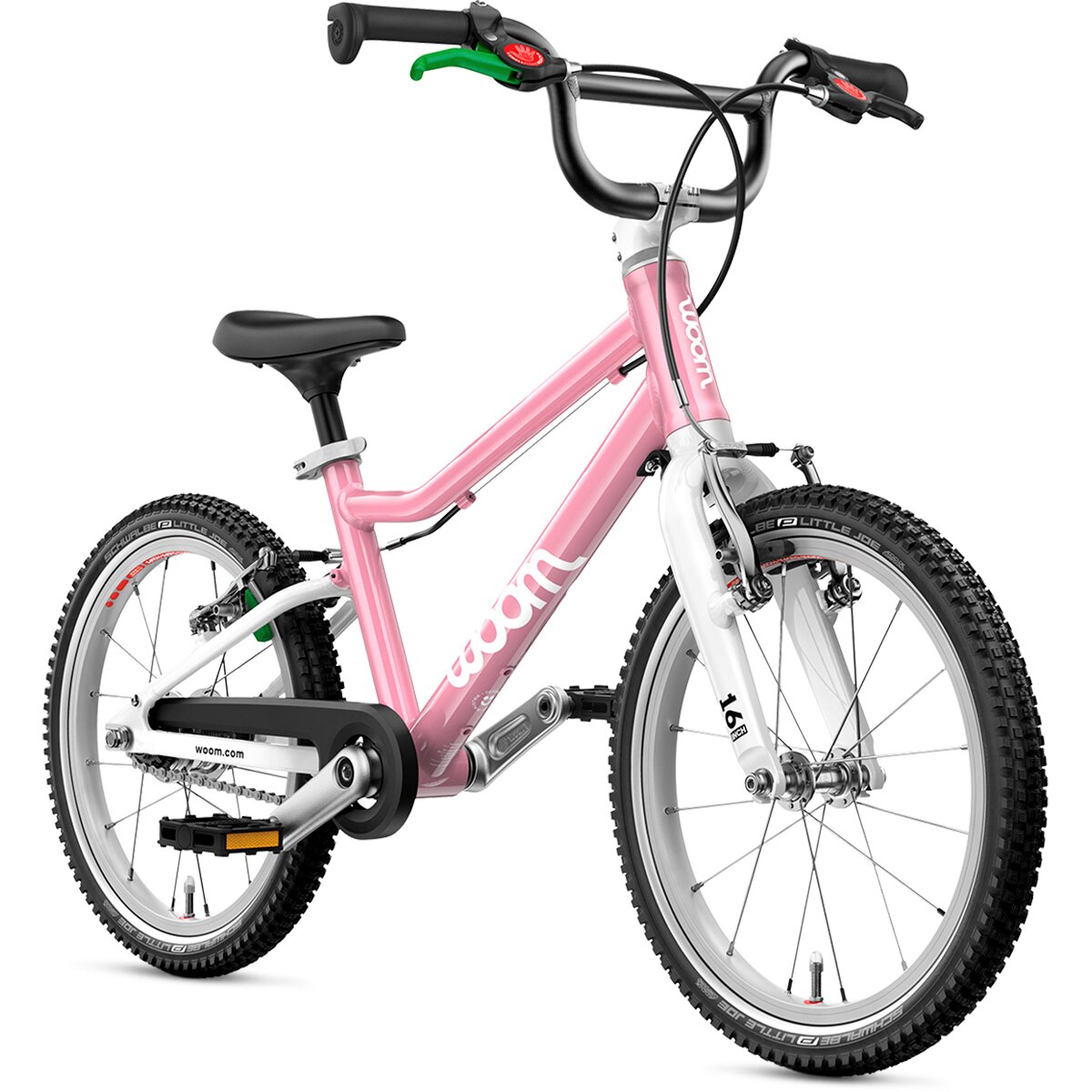 Image of Woom GO 3 Automagic 16in Bike - Kids' Powder Pink, One Size