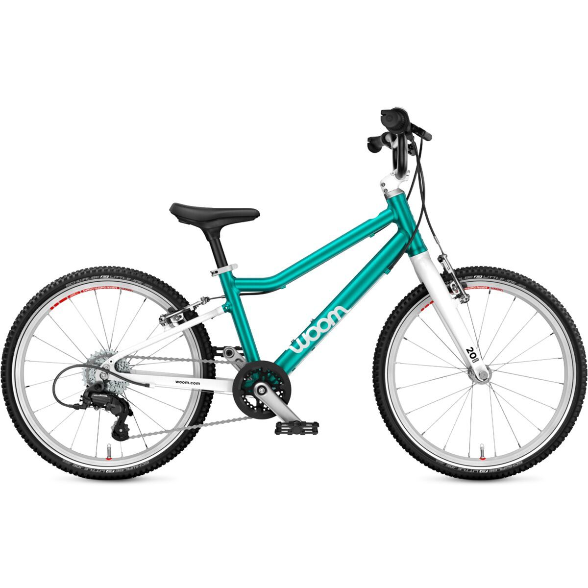 Image of Woom GO 4 20in Bike - Kids' Metallic Turquoise, One Size