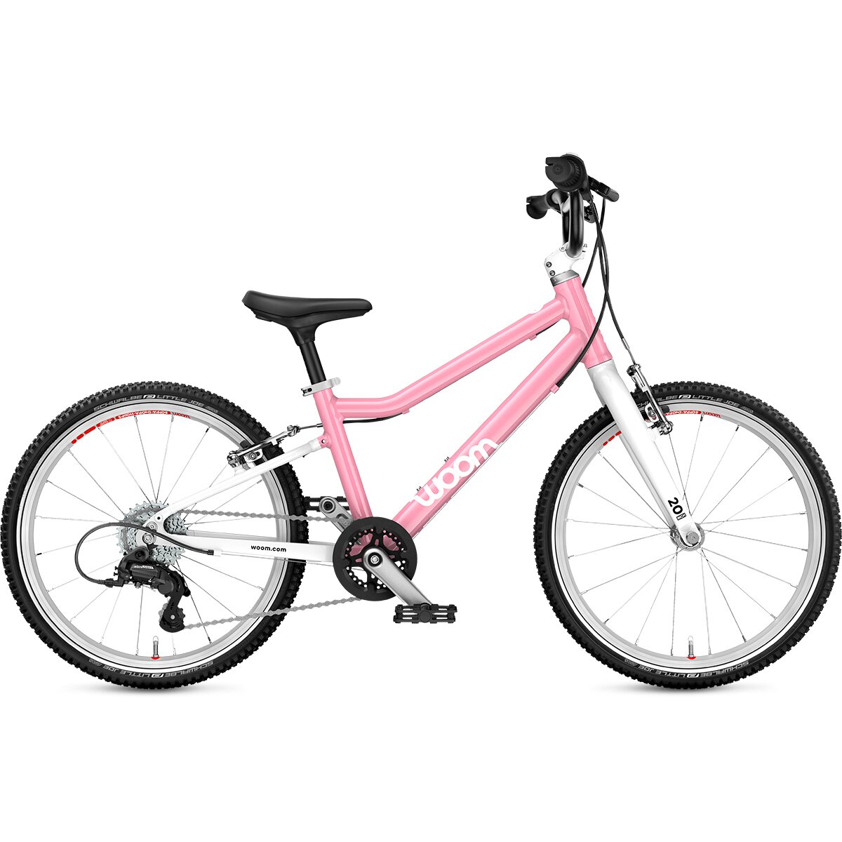Image of Woom GO 4 20in Bike - Kids' Powder Pink, One Size