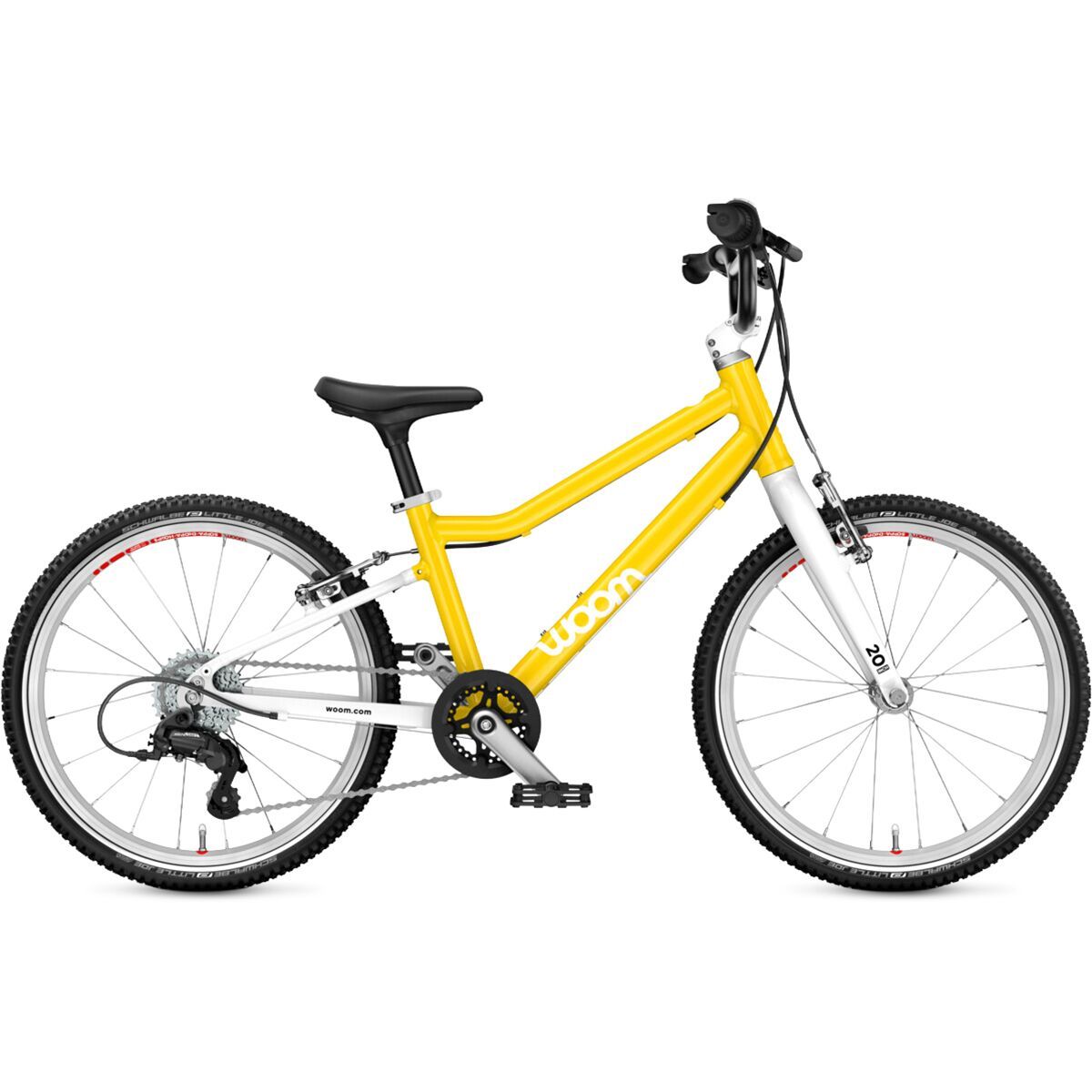 Image of Woom GO 4 20in Bike - Kids' Vibrant Yellow, One Size