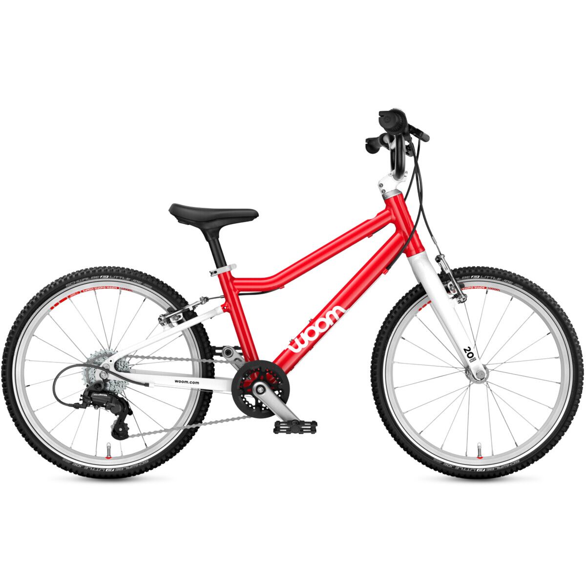 Image of Woom GO 4 20in Bike - Kids' Woom Red, One Size