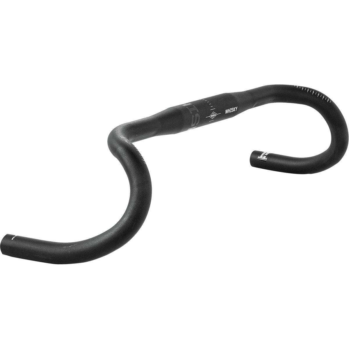 Image of Whisky Parts Co. No.7 24F Alloy Drop Bar Matte Black, 46cm, 24 degree flare