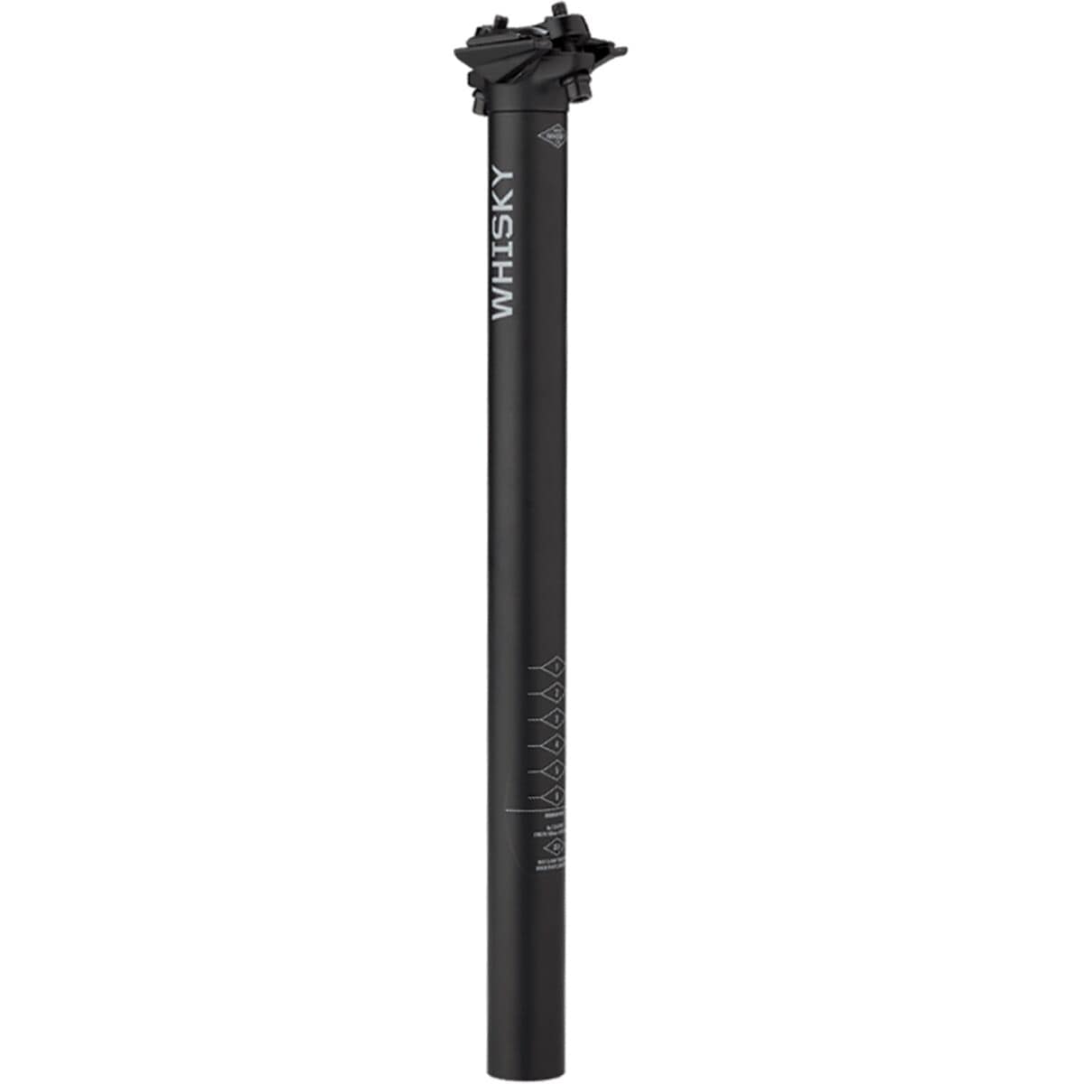 Image of Whisky Parts Co. No.7 Alloy Seatpost Matte Black, 31.6x400, 0 offset
