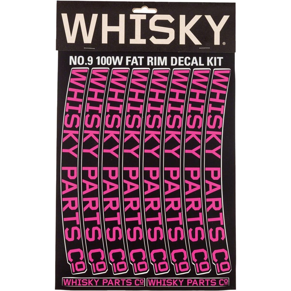 Image of Whisky Parts Co. 100W Rim Decal Kit - 2-Pack Magenta, One Size