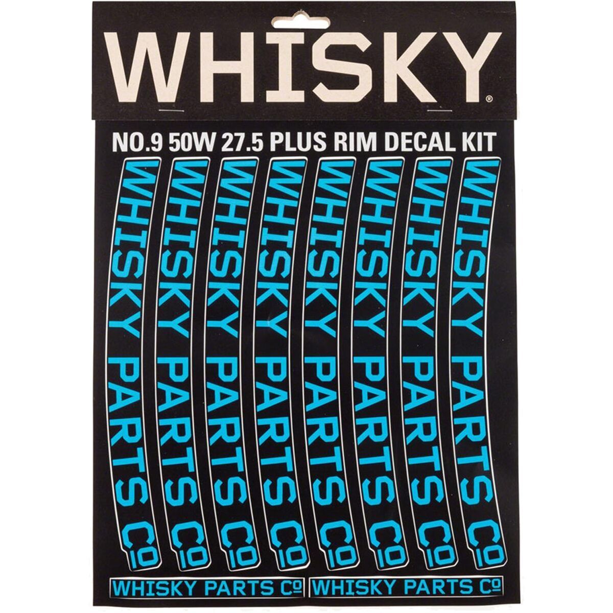 Image of Whisky Parts Co. 50W Rim Decal Kit For 2 Rims Cyan, One Size