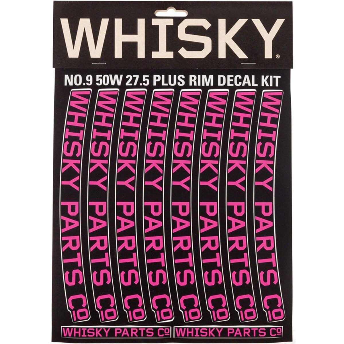 Image of Whisky Parts Co. 50W Rim Decal Kit - 2-Pack Magenta, One Size
