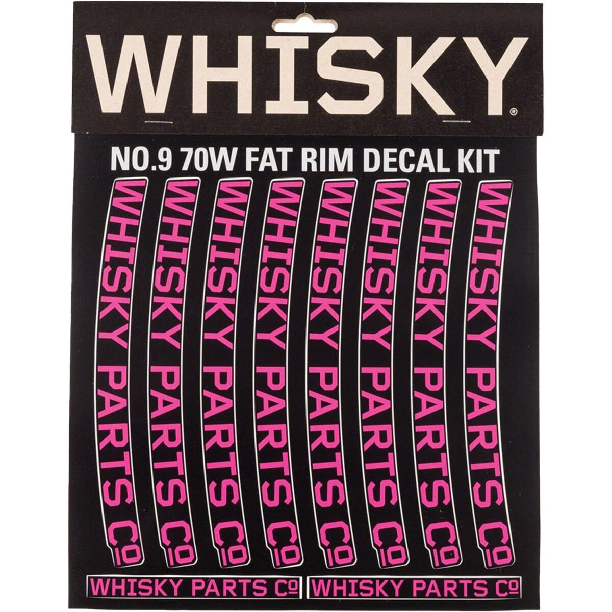 Image of Whisky Parts Co. 70W Rim Decal Kit - 2-Pack Magenta, One Size