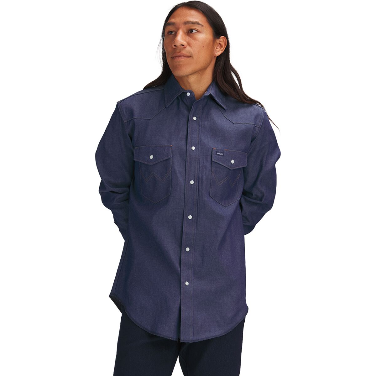 Wrangler Cowboy Cut Work Western Denim Long-Sleeve Shirt - Men's product image