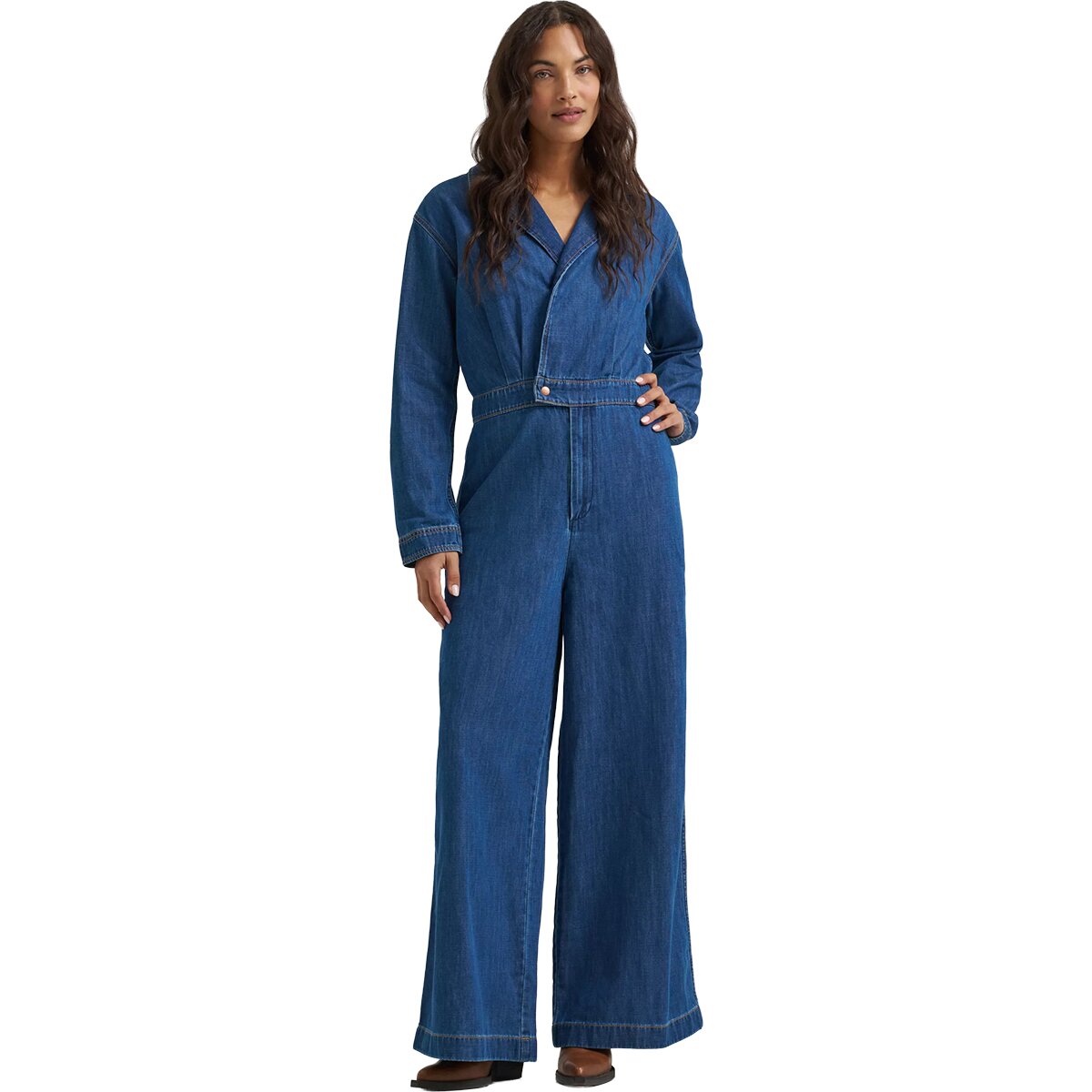 Image of Wrangler Canyon Coverall - Women's Denim Lagoon, M