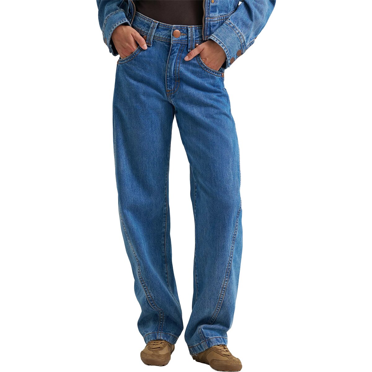 Image of Wrangler High Rise Super Barrel Jean - Women's Cowboy Fade, 30x32