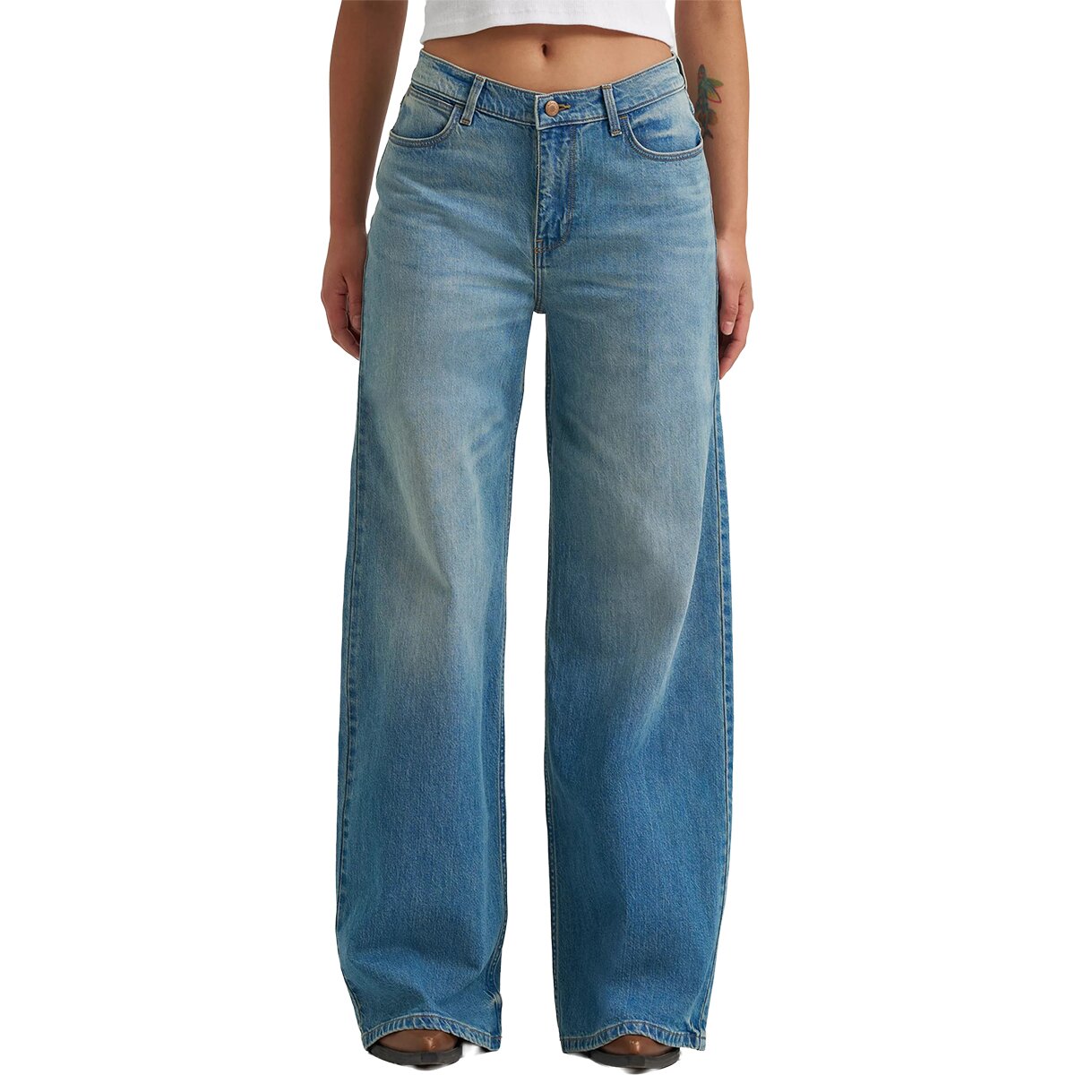 Image of Wrangler Low Rise Baggy Jean - Women's Glacier, 25
