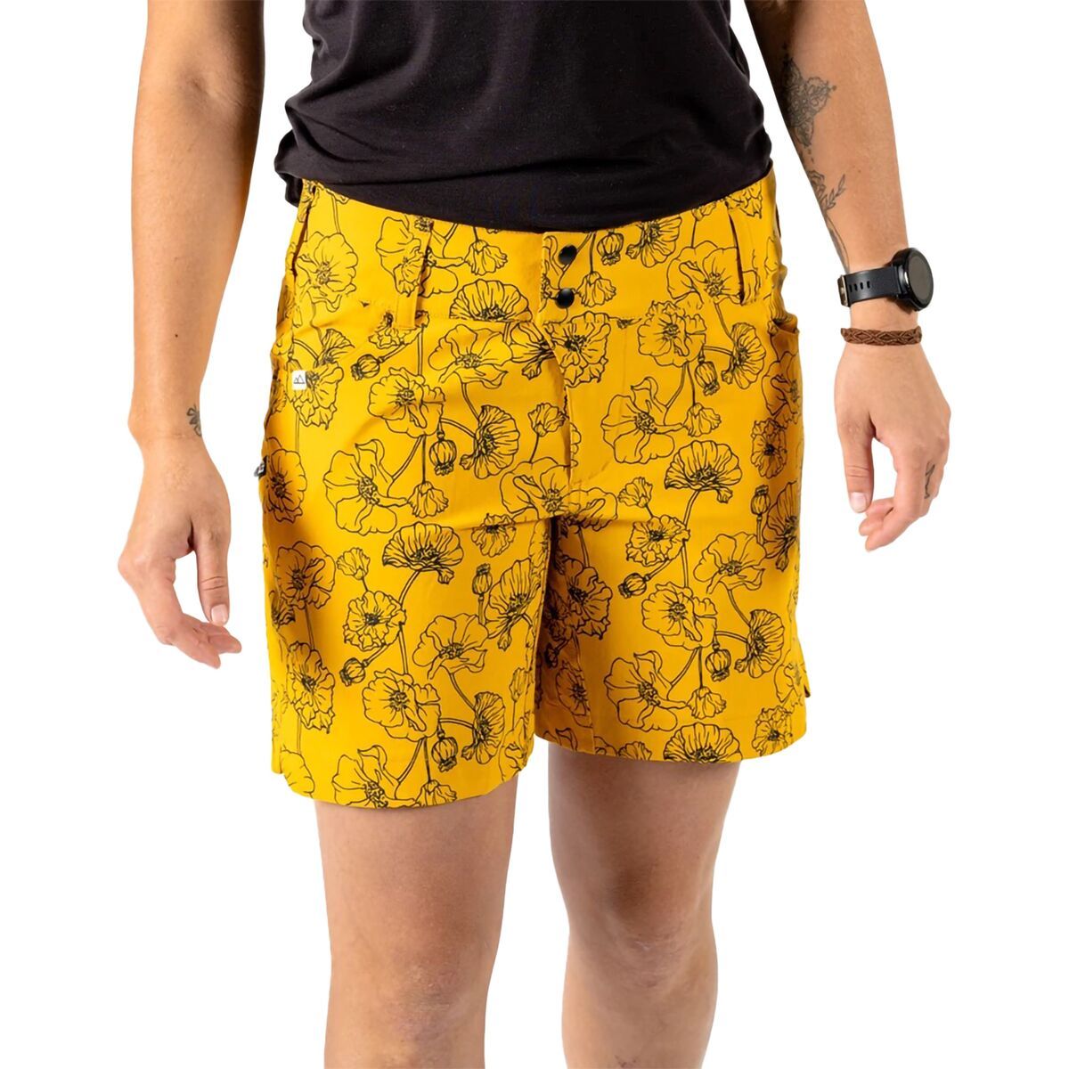 Wild Rye Freda 7in MTB Short - Women's Poppy, 2