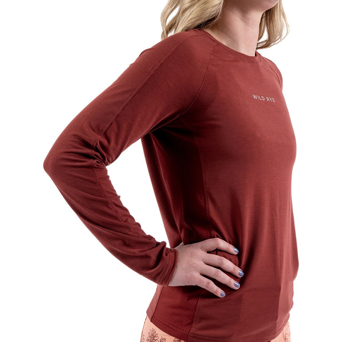Wild Rye Holly Enduro LS Jersey - Women's Mahogany, 10