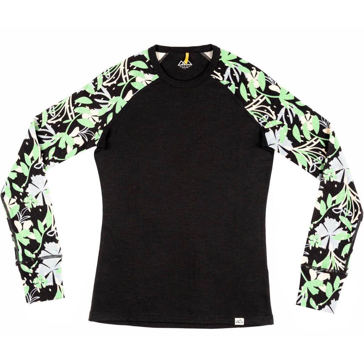 Wild Rye Evie Raglan Top - Women's Chonky Floral Black, 6