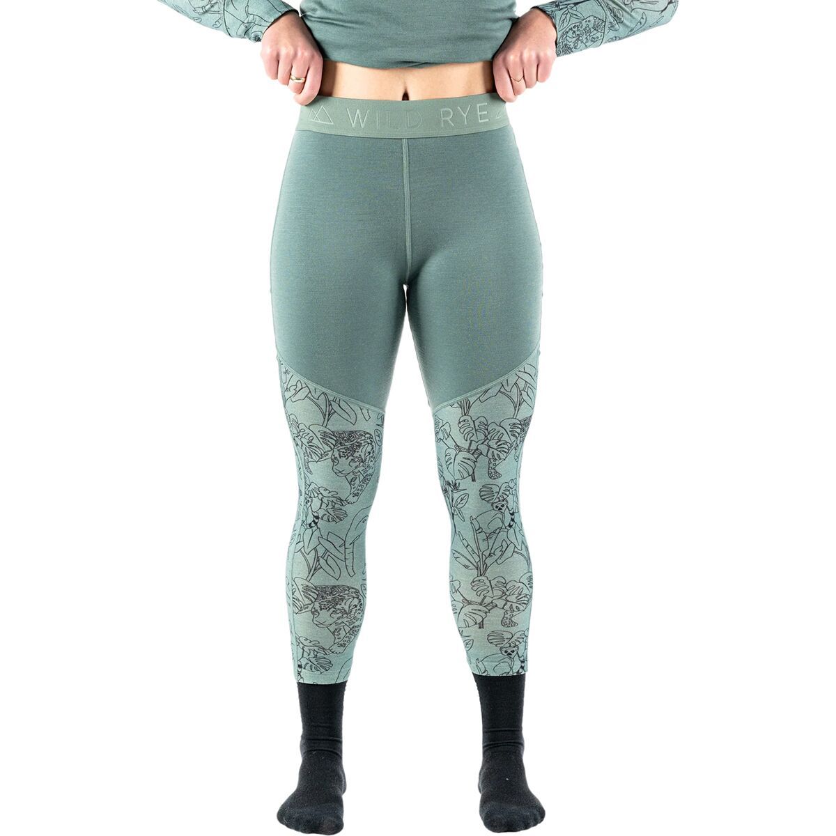 Wild Rye Jane Legging - Women's Queen of the Jungle/Slate, 0