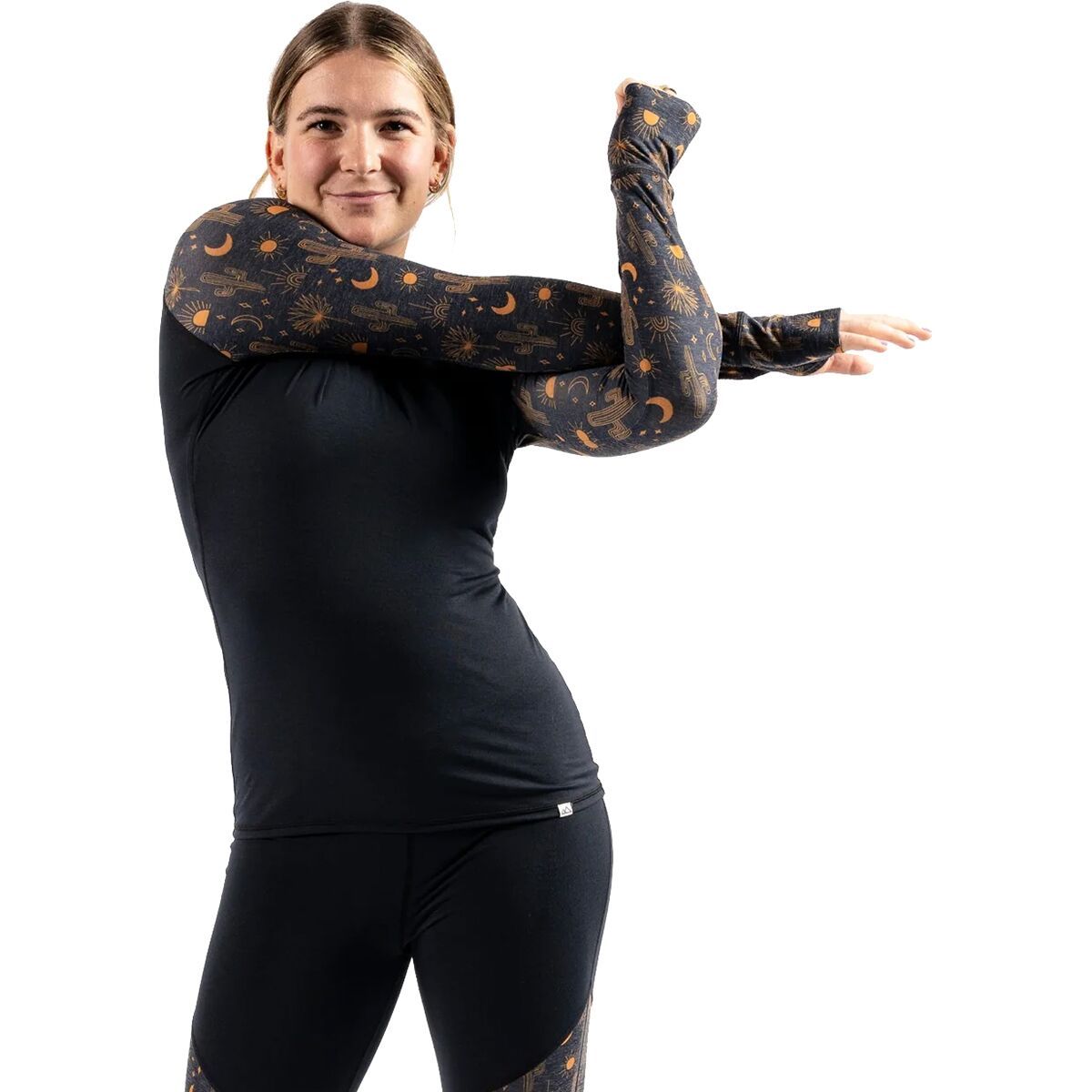 Wild Rye Evie Raglan LITE Top - Women's Desert Dream/Black, 16