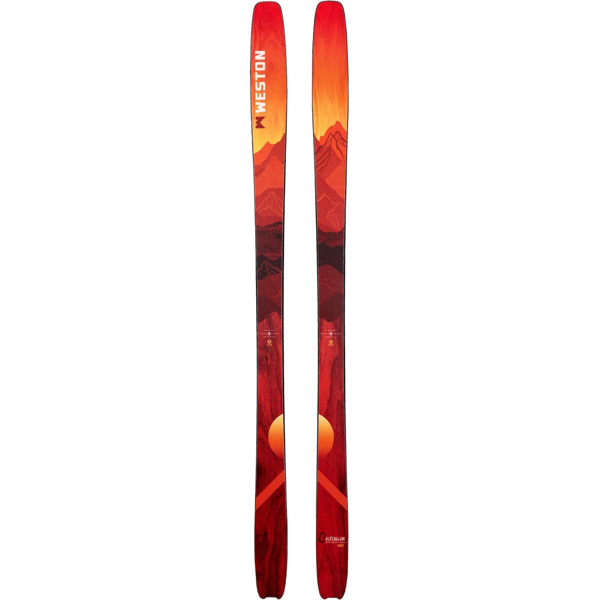 Image of Weston Alpenglow Ski - 2026 Red, 166cm