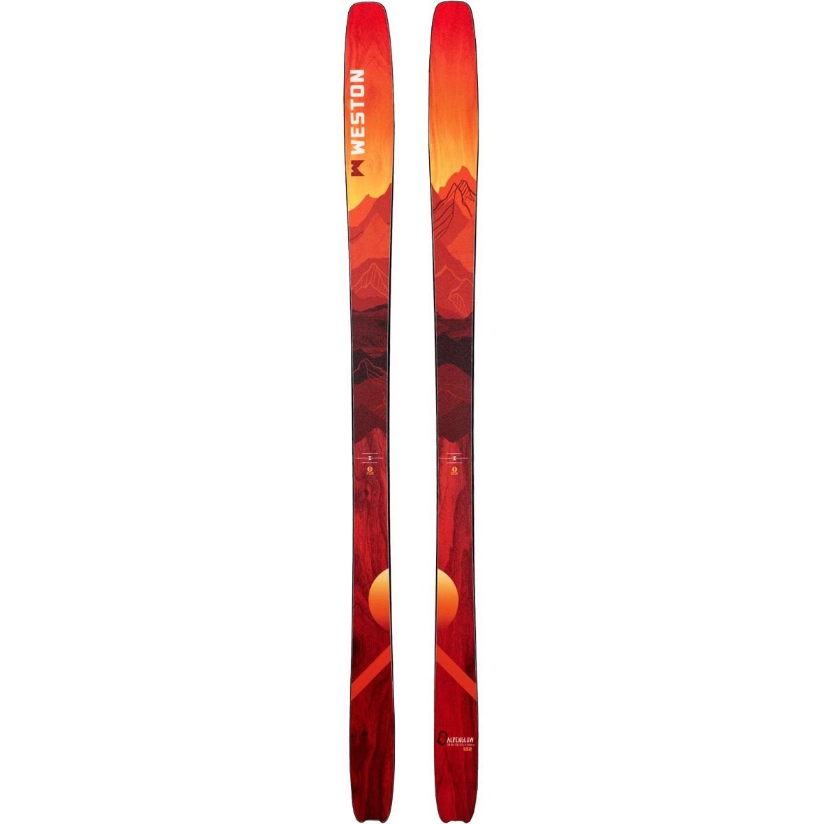 Image of Weston Alpenglow Ski - 2026 Red, 166cm