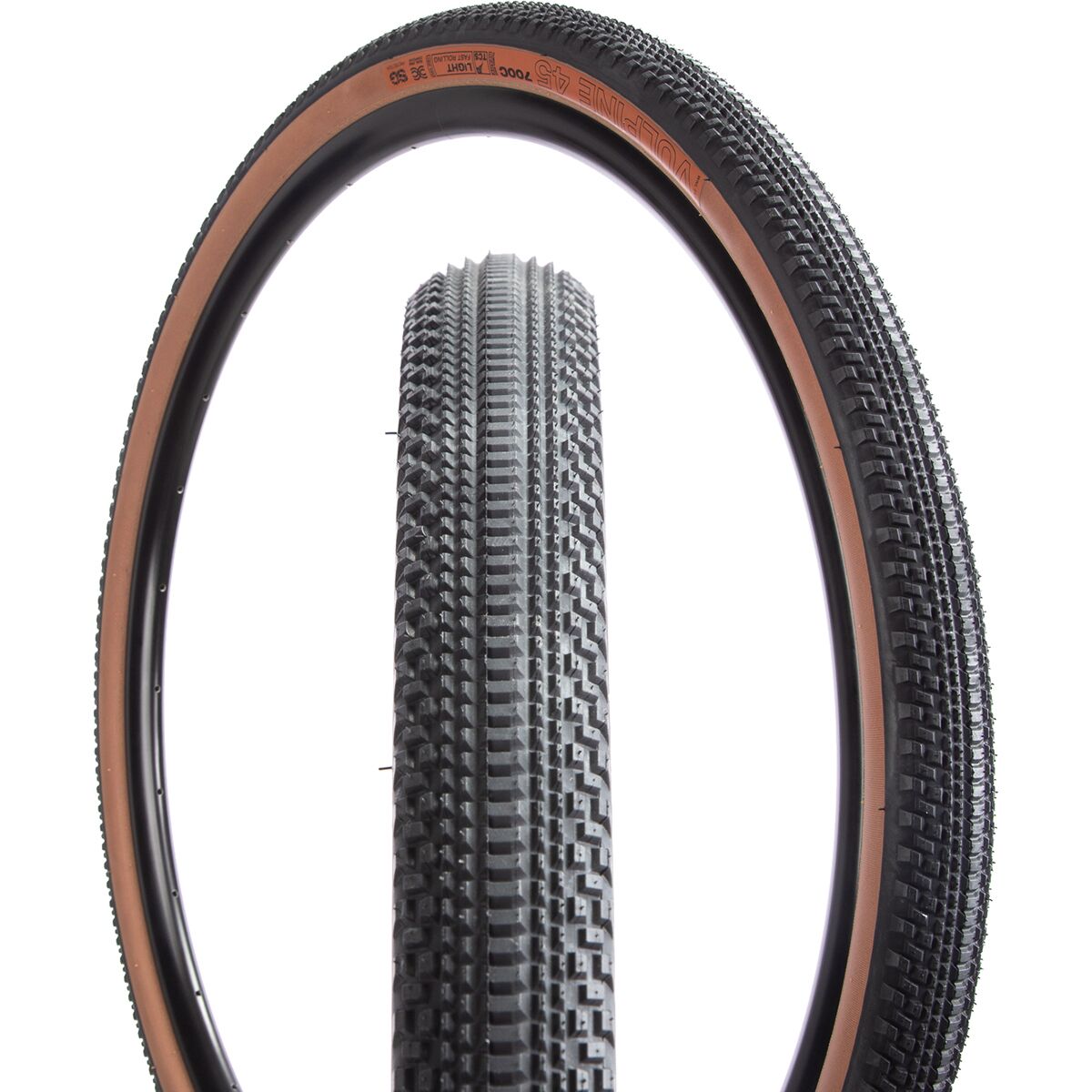 WTB WTB Vulpine Tire Tan, Light/Fast Rolling, Dual DNA, 700x40