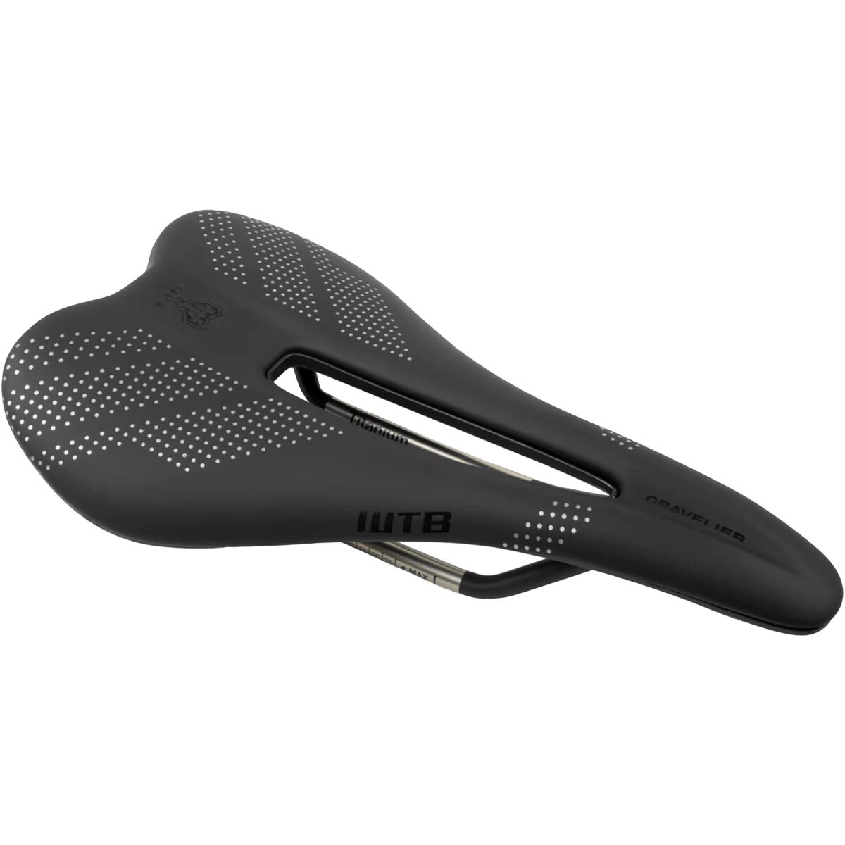 Image of WTB Gravelier Titanium Saddle Black/Black, Medium