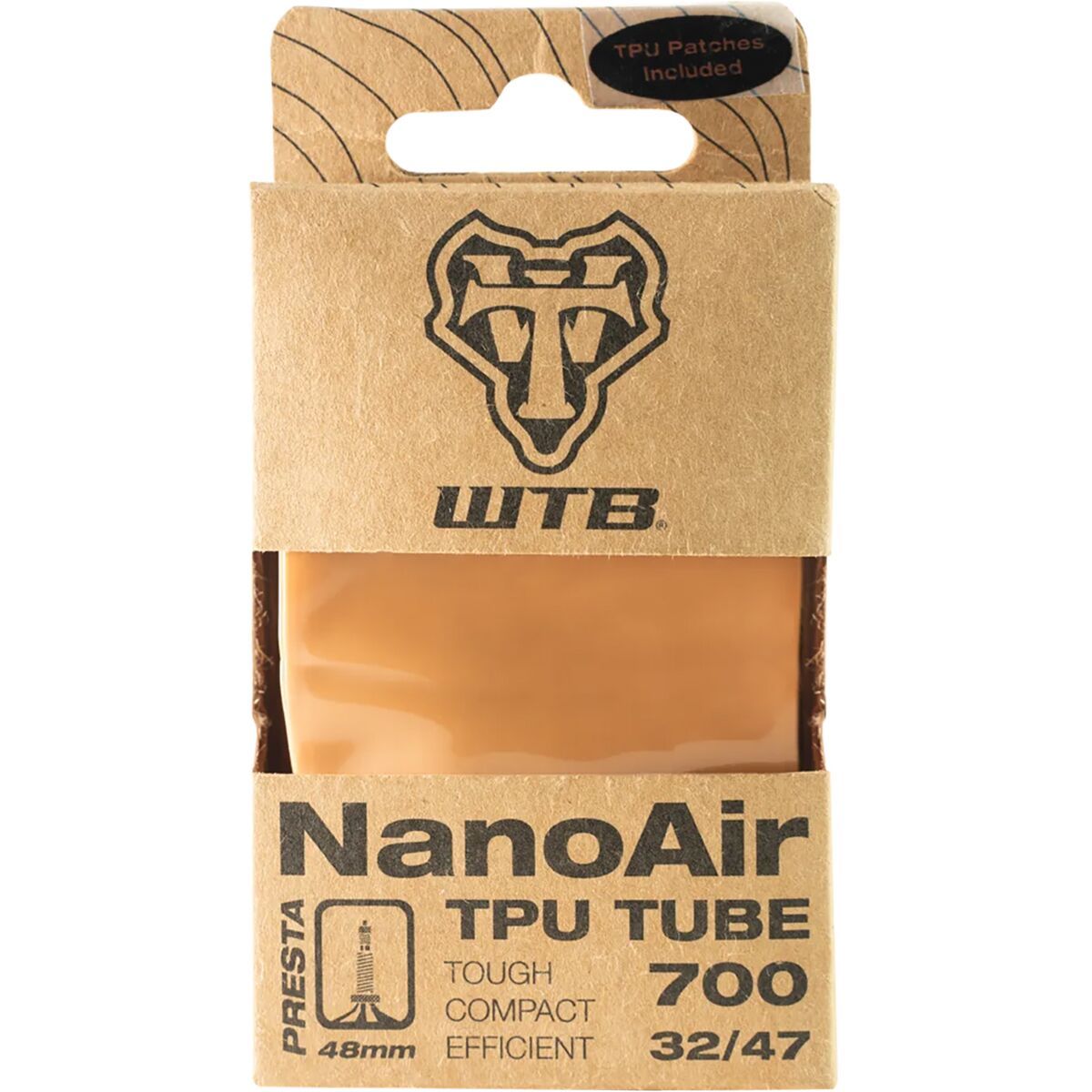 Image of WTB NanoAir TPU Tube Tan, 700x18-32, 65mm Valve