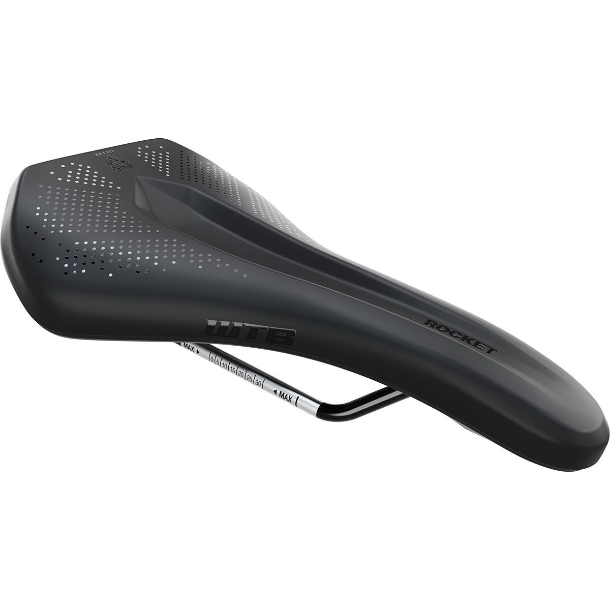 Image of WTB Rocket Stainless Fusion Form Saddle Black, Medium