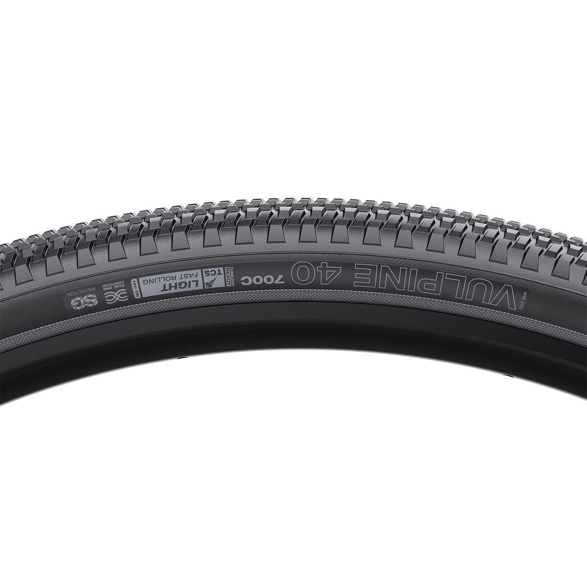Image of WTB Vulpine TCS Tire - Tubeless Black, 700x40,Light/FR,120tpi,Dual DNA,SG