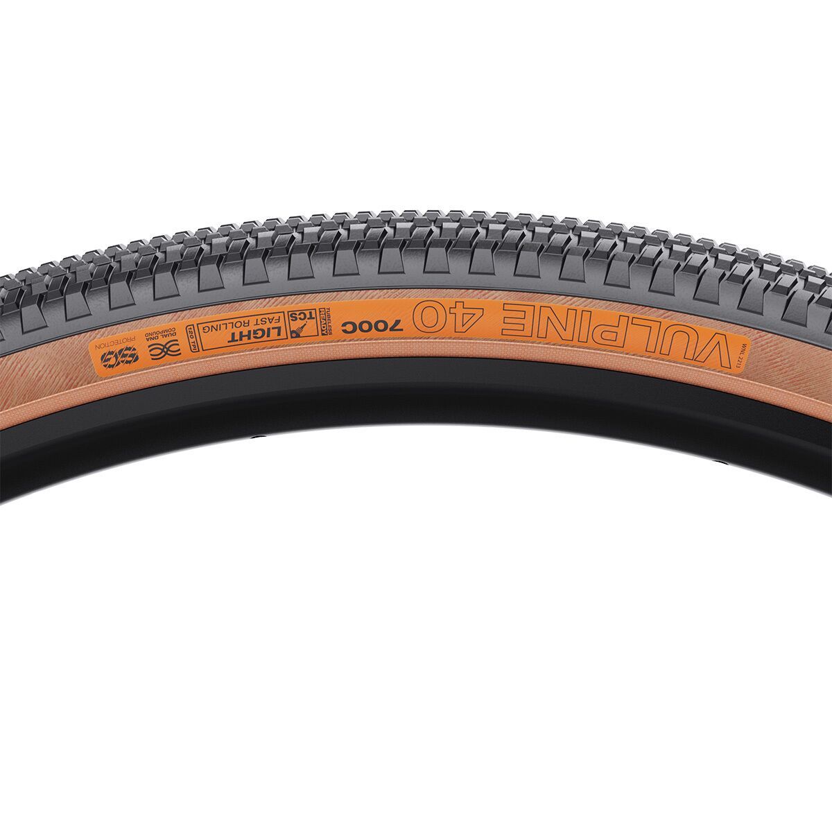 Image of WTB Vulpine TCS Tire - Tubeless Tan, 700x40,Light/FR,120tpi,Dual DNA,SG